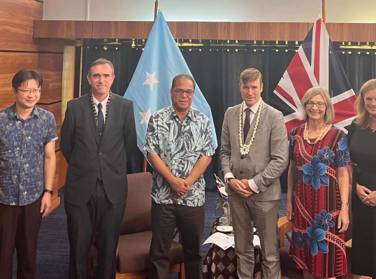 Presentation of Credentials Ceremony of His Excellency Ambassador Brian Jones of the United Kingdom to the Federated States of Micronesia